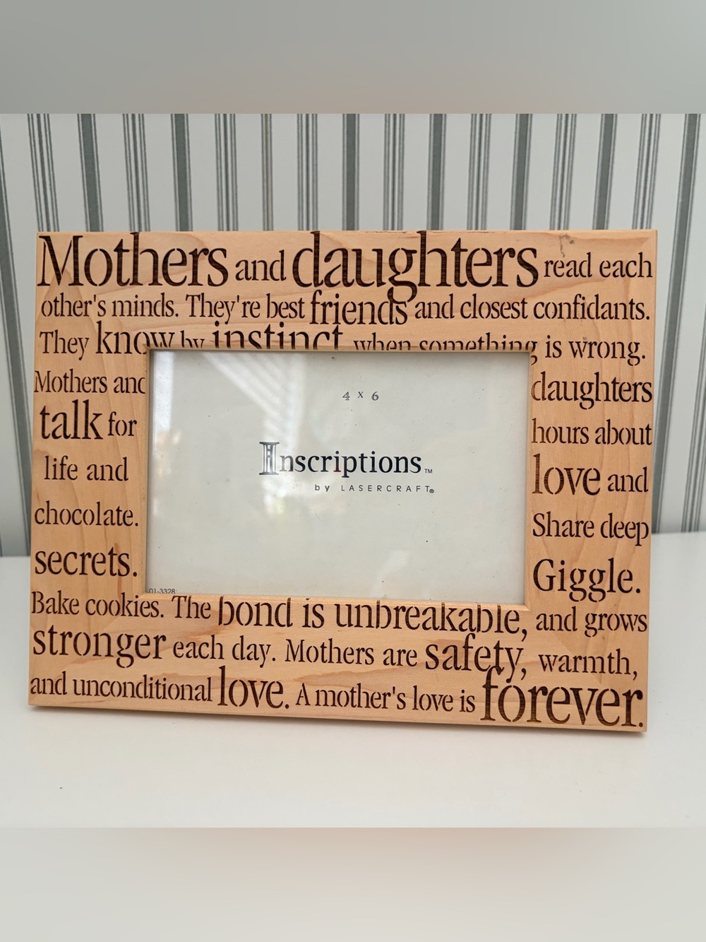 Inscrip tions by Mothers and Daughters Wood Picture Frame - Natural